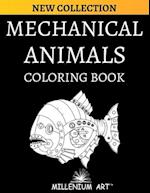 50 Mechanical Animals Coloring Book: Gift idea - 50 Illustrations - AU 