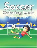 Soccer Coloring Book: Easy Soccer Coloring Books For Kids And Adults Relaxing, Stress Relieving Unique Designs Soccer. 