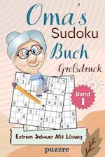 Oma's Sudoku Buch Großdruck Extrem Schwer Mit Lösung Band 1