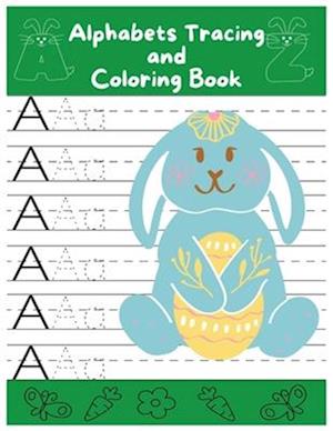 Alphabet Tracing and Coloring book: Handwriting Practice Learning and funny alphabet coloring book for kids
