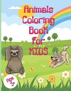 Animals Coloring Book, 3-11 Years School Kids coloring book 35 Animal Drawings, Forest and Farm animals Drawing for Coloring Practice