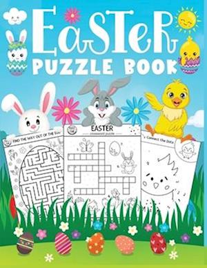 Easter puzzle book: A Fun Easter Puzzle Activity Book for Kids ,Children's Easter Gift or Present for Kids ages 4-8