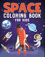 Space Coloring Book For Kids: 50+ Amazing Space Colouring Page for Children | Fun Coloring Book for Preschool and Elementary Children | Coloring book 