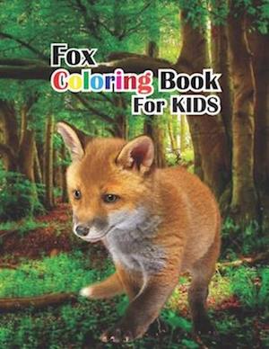 fox coloring book for kids: watercolor coloring book fox