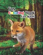 fox coloring book for kids: watercolor coloring book fox 