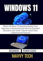 WINDOWS 11 FOR BEGINNERS & POWER USERS: Master Windows 11 Operating System from Beginners to Advanced Level with this Simplified Illustrative User Gui