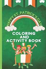 Coloring and Activity Book for Kids, St. Patrick's Day 