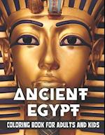 Ancient Egypt Coloring Book for Adults and Kids