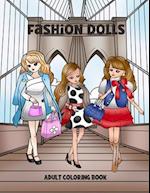 Fashion Doll Adult Coloring Book