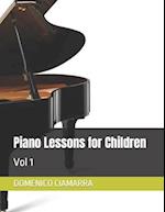 Piano Lessons for Children : Vol 1 