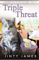 Triple Threat: A Norwegian Forest Cat Café Cozy Mystery - Book 17 