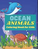 Ocean Animals Coloring Book for Kids: Ocean Animals Coloring Book for kids.40 Sea Ocean Animals designs. 