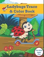 Ladybugs Trace and Color Book for Kids Ages 3-6: Cute and Fun Ladybirds Insect tracing and colouring for boys and girls 