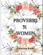 Proverbs 31 Women coloring books: Bible based verses 