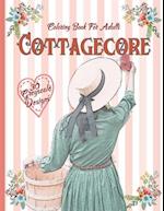 Cottagecore : Greyscale Coloring Book for Adults 