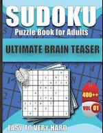 400+ Sudoku Puzzles Easy to Very Hard: Sudoku puzzle book for adults WITH SOLUTIONS 