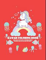 Kawaii Coloring Book: Kawaii Coloring Book More Than 100 Cute & Fun Kawaii Doodle Coloring Pages for Kids , Adults , boys & girls 