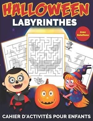 Labyrinthes Halloween avec solutions - Cahier d'activités pour enfants