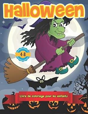 Livre de coloriage Halloween pour les enfants de 4 à 8 ans
