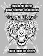 más de 90 libros para colorear de animales para todos los niveles