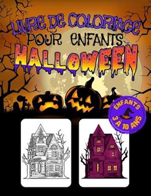 Livre de coloriage halloween pour enfants de 3 à 10 ans