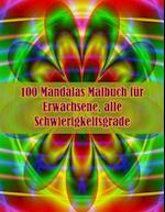 100 Mandalas Malbuch für Erwachsene, alle Schwierigkeitsgrade