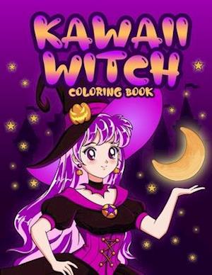 Kawaii Witch Coloring Book: Wicca Coloring Book for Adults and Kids