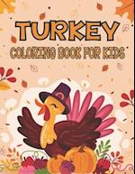 Turkey Coloring Book For Kids: Cool Stylish Activity Book For Toddlers Boys And Girls Entertaining With Many Stunning Turkey Designs 