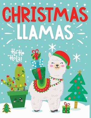 Christmas llamas: Cute and Festive llama Coloring Pages for kids