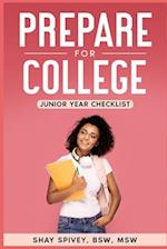 Prepare for College: Junior Year Checklist 