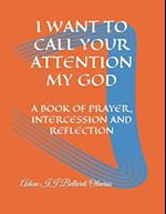 I WANT TO CALL YOUR ATTENTION MY GOD: A BOOK OF PRAYER, INTERCESSION AND REFLECTION 