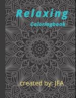 Relaxing coloringbook: mandala coloring 