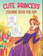 Cute Princess Coloring Book For Kids: 50 Amazing Cute Princess Coloring Pages 