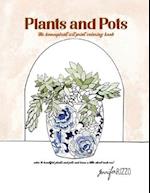 Plants and Pots Coloring Book 