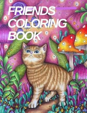 FRIENDS COLORING BOOK: coloring book for kids , pages printables , composition 30 unique designs