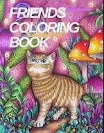 FRIENDS COLORING BOOK: coloring book for kids , pages printables , composition 30 unique designs 