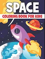 Space Coloring Book For Kids: Large Space Coloring Book 