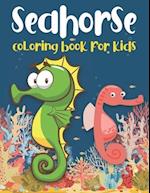 Seahorse Coloring Book For Kids: Large Seahorse Coloring Book 