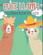 Cute Llama Coloring Book For Kids: fascinating Llama coloring books for kids 