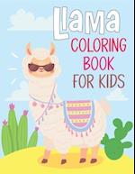 Llama Coloring Book For Kids: Wonderful Llama Coloring Book For Kids 