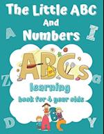 simple alphabet and numbers coloring book : learning books for 4 year olds 