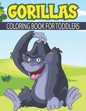 Gorillas Coloring Book For Kids: Large Gorilla Coloring Book