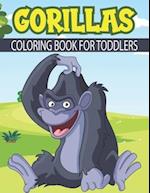 Gorillas Coloring Book For Kids: Large Gorilla Coloring Book 