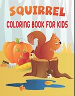 Squirrel Coloring Book For Kids: Wonderful Squirrel Coloring Book For Kids 