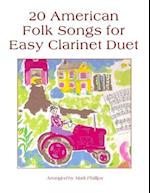 20 American Folk Songs for Easy Clarinet Duet 