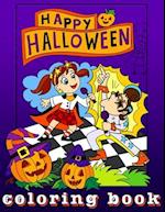 Halloween Coloring Book For Kids: Happy Halloween Coloring Book, Fun Halloween Gift For Kids 