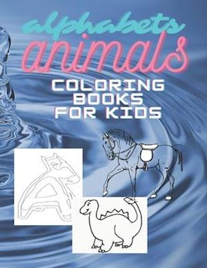 alphabets animals coloring books for kids