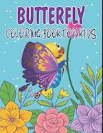 Butterfly Coloring Book For Kids: Collection of 50+ Amazing Butterfly Coloring Pages 