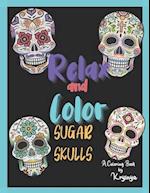 Relax and Color Sugar Skulls: Coloring Book by Krysnya 