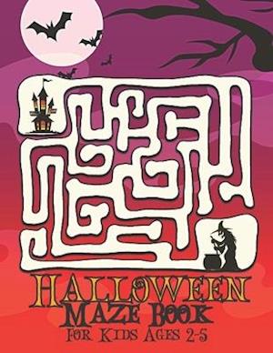 Halloween Maze Book For Kids Ages 2-5